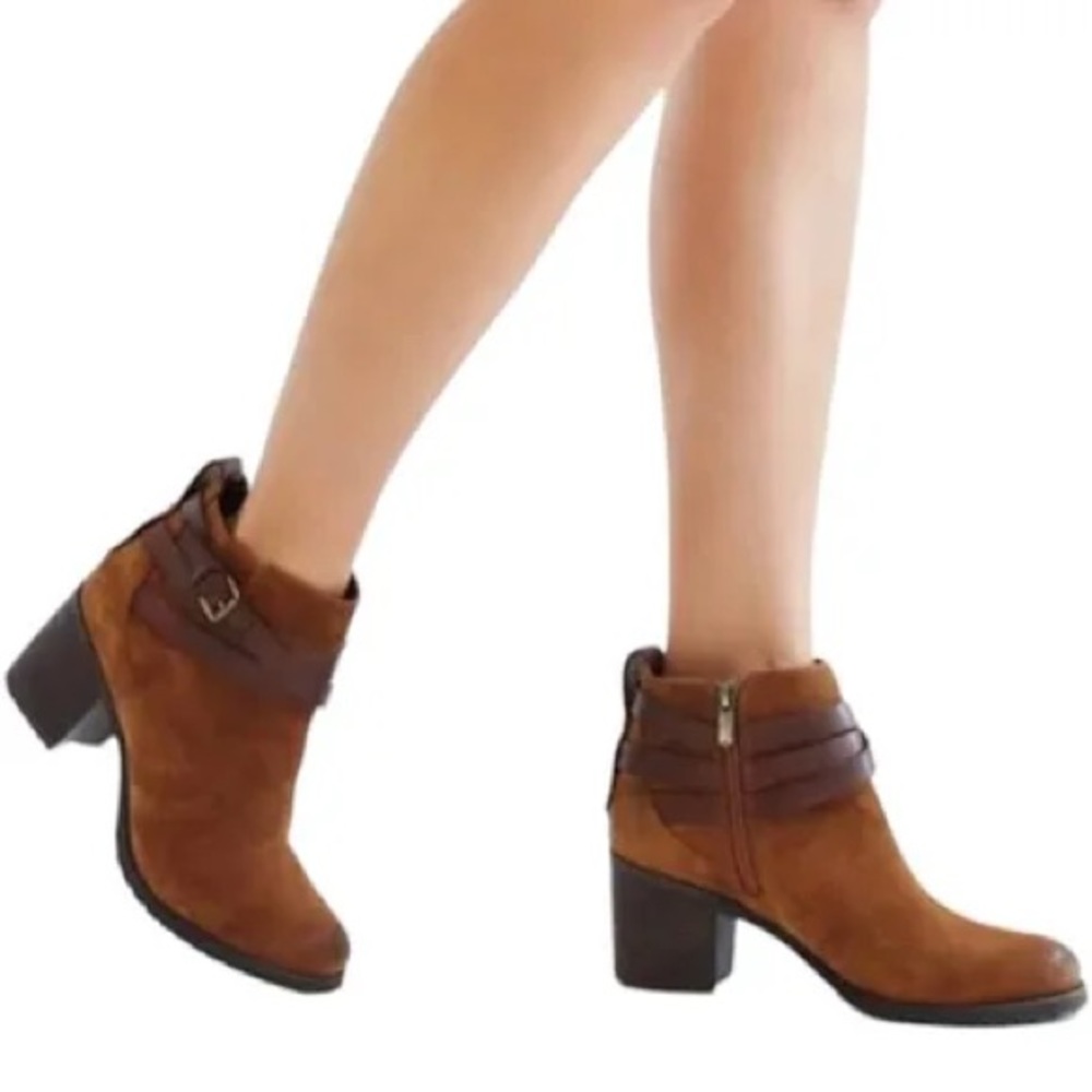 Sam Edelman Hannah  brown suede boots- EUC